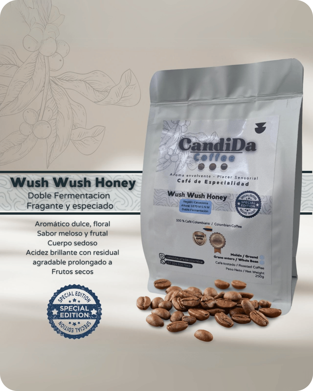 cafe de especialidad castillo wush wush